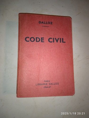 Dalloz code civil 1966 1967 - code, civil.