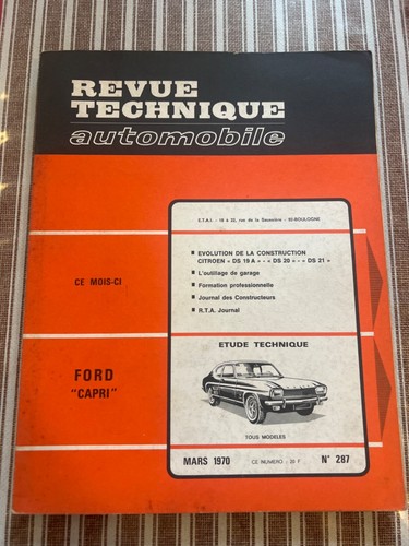 Revue technique ford - technique, 1.3