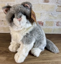 Dakin Lou Rankin Carlotta British Shorthair Plush Stuffed Cat 11” Tags Realistic