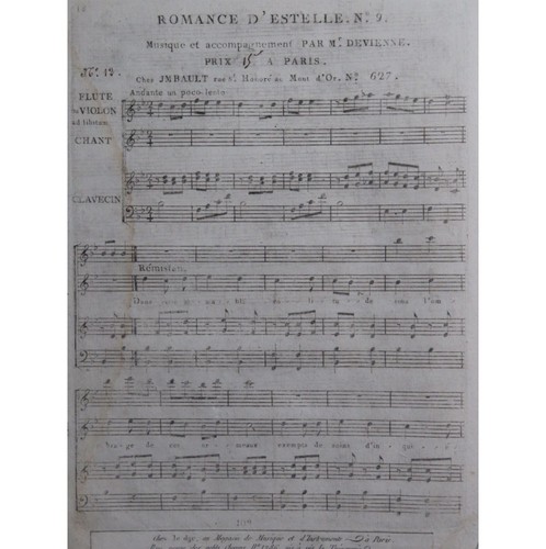 Devienne françois romance - devienne,