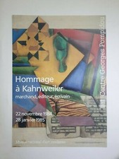 Le papier à musique Juan Gris 1985 Original Poster