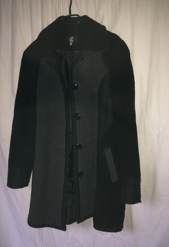 Manteau noir gris jean - noir,
