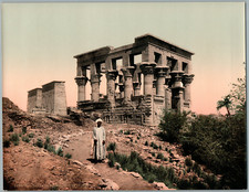 Phylae. The Kiosk and the Pylon.  Vintage Photochromic PZ, Egypt Photochromic