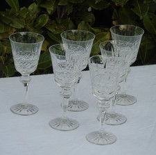 Service de 6 verres à vin