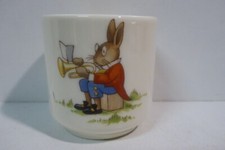 ROYAL DOULTON BUNNYKINS CHILDRENS NURSERY EGG CUP TRUMPETER & UMBRELLA