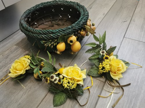 Panier vert osier - panier, et
