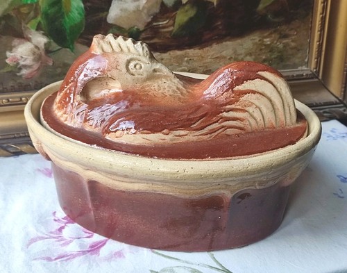 Ancienne terrine couvercle - terrine,