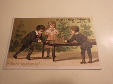 1880.enfants  jouets  (chromo. jeu de palet).