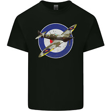 Spitfire MOD RAF WWII Fighter Plane British Mens Light Cotton T-Shirt
