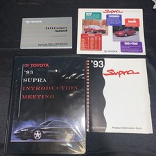 1993 Toyota Supra Owners Manual And Product Information + Introduction Books Wow