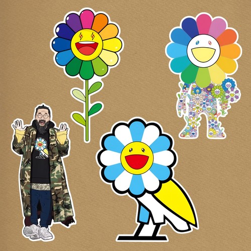 Takashi murakami autocollants - takashi,
