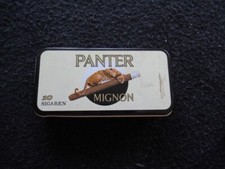 Boite vintage en métal pour cigare Panter Mignon made in Hollande, 11x5,5x2