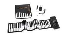 Piano Numerique 61 Touches Clavier Enroulable USB MIDI Portable 128 Rythmes Sons
