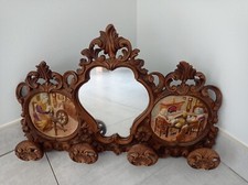 Ancienne Belle Patère Porte Manteau Miroir - Déco Design Vintage Rétro