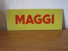 MAGGI - PLAQUE TOLE ANCIENNE POUR PRÉSENTOIR - BOUILLON POTAGE NO KUB