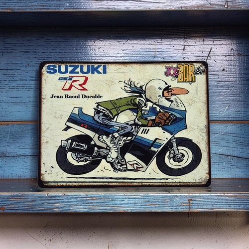 Plaque métal vintage joe - joe, bar