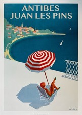ANTIBES - Affiche - JUANS LES PINS / PARASOL - 50x70cm - Poster