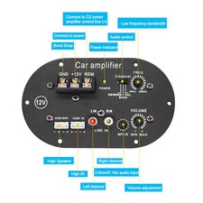 Car Audio Amplifier Board 120W 12V Pure Full Tone Bass Subwoofer Core Auto