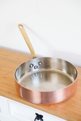 Sauteuse cuivre inox massif - sauteuse,