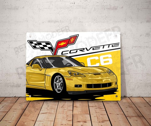 Plaque métal vintage - , corvette