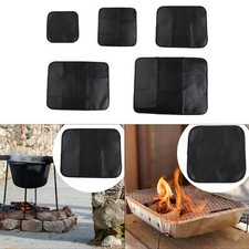Tapis de cheminée isolant thermique, tapis de sol ignifuge pour barbecue de