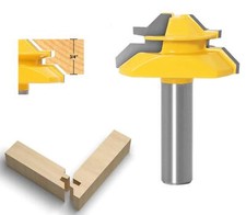 45 Degrés Lock Mitre Router Bit 127mm Fraise à Bois Fraise à Rainurer Tenon J...