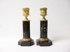 Anciens Bougeoirs bronze or