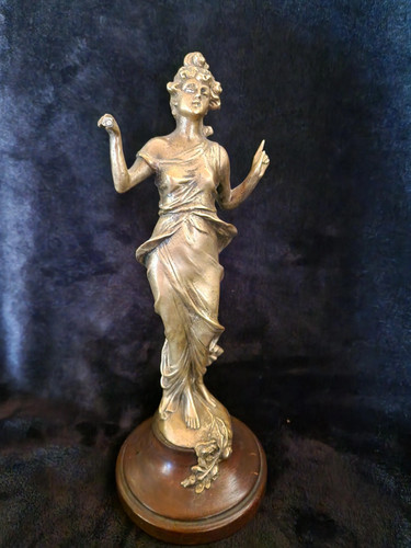 Statuette art nouveau femme - statuette,