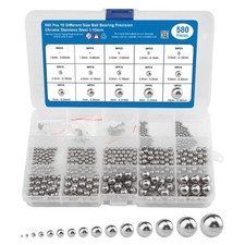 580 Pcs roulements à billes de en acier inoxydable chromé 1-10mm