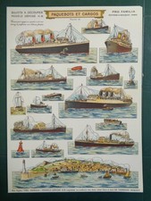 PRO FAMILIA board liners and cargoes H. bouquet boats cutting subjects