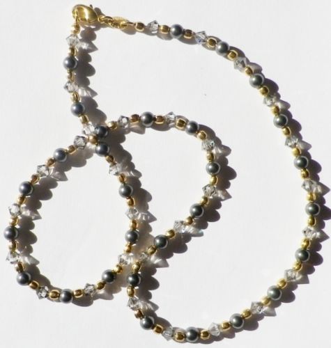 Collier bijou vintage perle - collier,