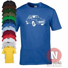 MORRIS MINOR t-shirt classic car auto retro cool London to Brighton fun tee