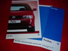 1996 VW Polo III 6N Sportline Comfortline XXL Open Air Brochure + Price List
