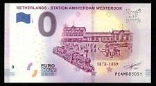 Billet Souvenir 0 Euro - Netherlands - STATION AMSTERDAM WESTERDOK 2019-1 UNC