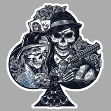 AS DE PIQUE POKER TETE DE MORT