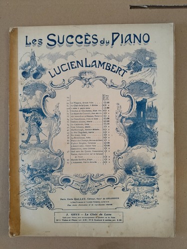 Partition ancienne piano - partition,