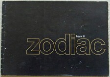 FORD ZODIAC MARK III Car Sales Brochure 1965 #Y1748/652 DOM Eng