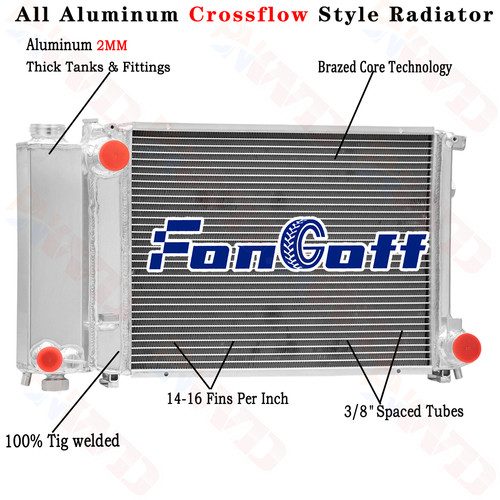 2row aluminum radiateur pour - 2row,