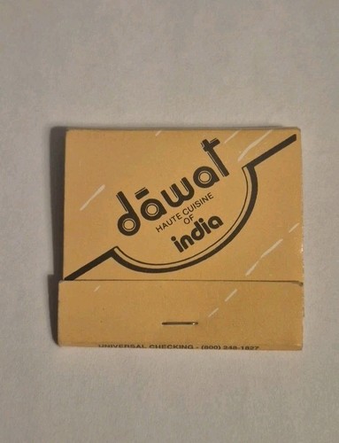 Vintage Matchbook “Dawat