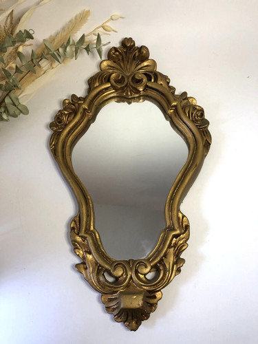 Miroir doré plâtre - en,