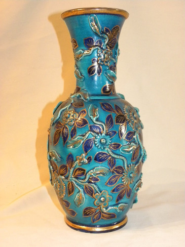 Ancien vase ceramique emaille - ceramique,