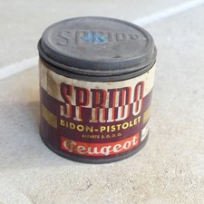 Peugeot moto collection  boîte peinture bleu Sprido retouche carrosserie an.50