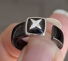 Bague Mauboussin Etoile Sublime Or 18 Carats Céramique Diamants  Certificat 