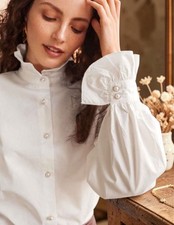 Blouse blanche à manches