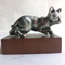 Le Chat Figurine en Etain