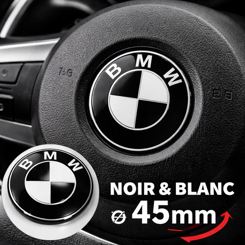 Bmw logo 45mm noir blanc - bmw, –