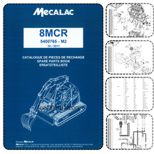 Mecalac 8MCR 5400765-M2 Excavator Parts Catalog PDF