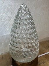 OLD VERY LARGE CHRISTMAS BALL PINEAPPLE GLASS Globe Lampę Ref N.1