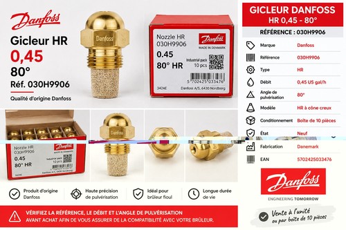 Gicleur danfoss 80 - gicleur, 80°hr