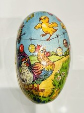 ŒUF Ancien Carton - Boîte - Pâques - Poule, Coq, Poussin - Easter Egg - Germany